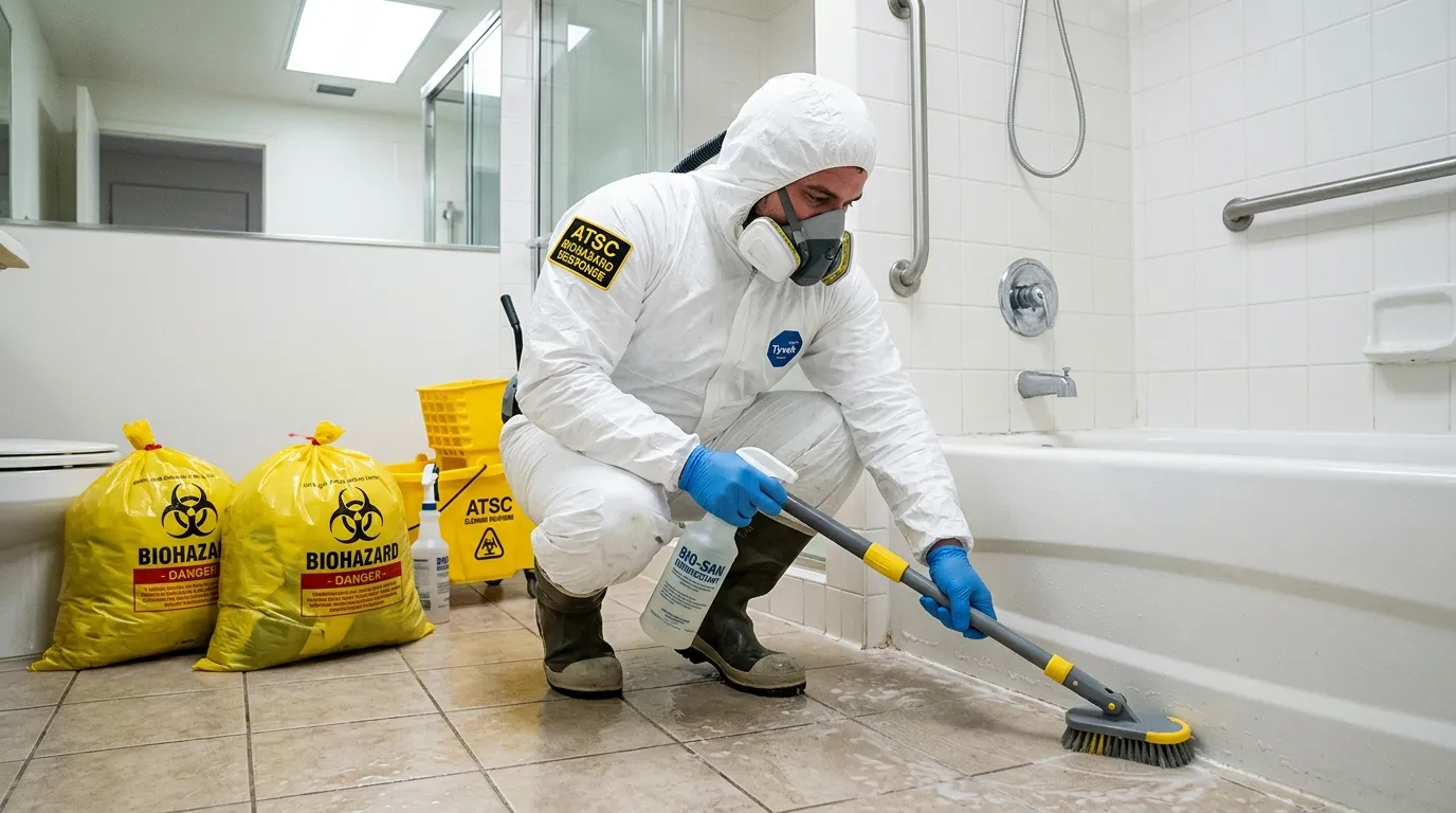 Decontamination equipment deployed for Blood Cleanup in Groveland